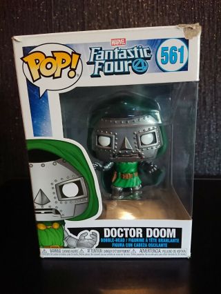 Marvel Fantastic 4 Funko Pop Bobble - Head - Doctor Doom 561 - Box