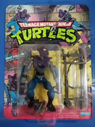 1990 Playmates Tmnt Foot Soldier.  Teenage Mutant Ninja Turtles.  Unpunched.