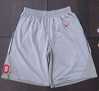 Nike Ohio State Buckeyes ‘09 Authentic Basketball Shorts Mens Sz L Ncaa Vintage