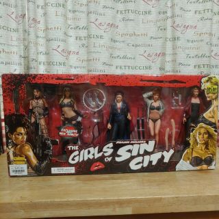 Neca Reel Toys The Girls Of Sin City 7 " Figure Set Of 5 2005 Shellie Gail Miller