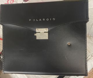 Vintage Rare Black Leather Polaroid Camera Bag Carrying Case