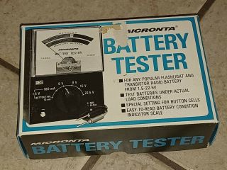 Vintage Micronta 22 - 030a Battery Tester Radio Shack Brand