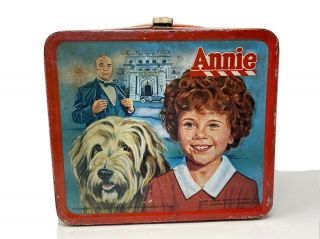 Vintage Little Orphan Annie Metal Lunchbox 1981 No Thermos Euc