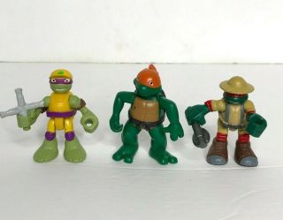 Tmnt Teenage Mutant Ninja Turtles 3 Mini Figure Set 3”
