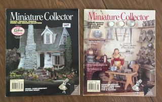 2 Vtg Dollhouse Miniature Collector Magazines,  Spring 1994,  May/june 