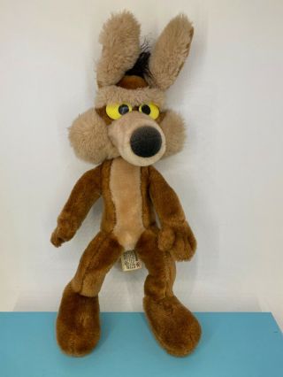 Vintage Mighty Star / Warner Bros 1971 - Looney Tunes - Wile E Coyote Plush Toy