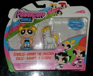 Powerpuff Girls Spinmasters Bubbles & Donny The Unicorn Figure Pack
