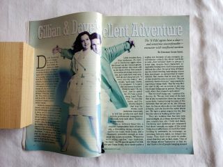 3 TV Guide X - Files 1995 & 1996 David Duchovny Gillian Anderson Vintage 2
