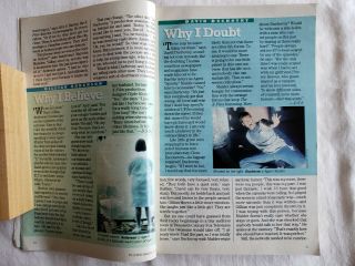 3 TV Guide X - Files 1995 & 1996 David Duchovny Gillian Anderson Vintage 3