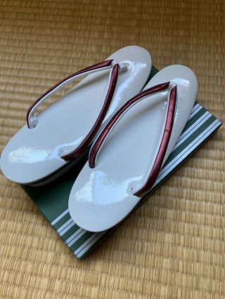 Vintage Japanese Kimono Zouri Shoes - Women Kitsuke Ikebana Chado Maiko
