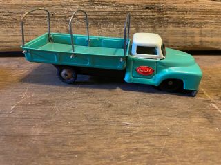 Vintage 1950s Japan Tin Litho Friction 8 1/4 " Chevrolet Delivery Truck