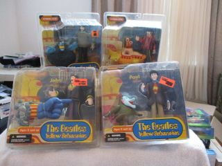 The Beatles Yellow Submarine 4 Figure Set Mcfarlane Toys 2004