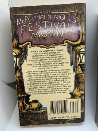 3 Vintage Cherryh Merovingen Nights PBs: 1 2 3 Festival Moon,  Fever,  Angel Sword 3