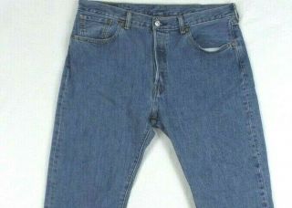 Levi ' s 501 XX Jeans 38X32 Blue Vintage Button Fly Shrink to Fit Thick Denim 3