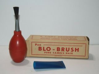 Vintage Pen Blower Brush Rubber For Camera Lens Made In Usa
