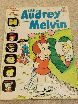 4 Vintage Harvey Comics Audrey (1960s) Audrey & Melvin - Hot Stuff - Sad Sack Sarge 2