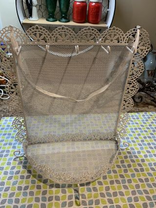 Vintage Style White Lace Design Jewelry Storage Organizer Rack Hang Or Freestand