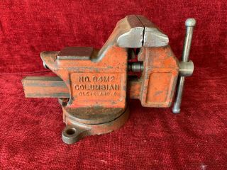 Vintage Columbian No.  04m2 4” Bench Vise / Made In Usa / Unrestored