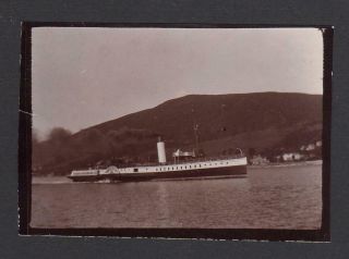 Vintage Photograph Of Clyde Steamer " Queen Empress " (c63276)