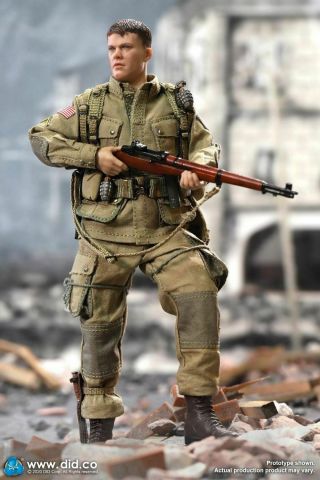 1/12 - Wwii - Us Army 101st Airborne Paratrooper -