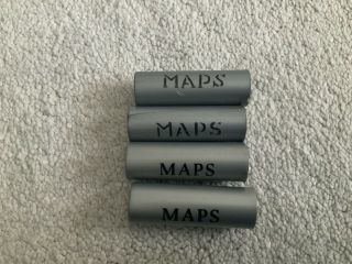 Action Man Hasbro Vintage 1970s Maps Holder Tube Canisters X4