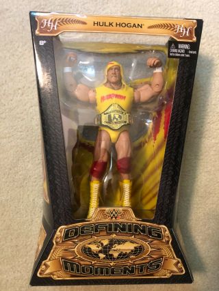 2014 Mattel Wwe Defining Moments Hulk Hogan Figure Hulkamania,  Heavyweight Belt