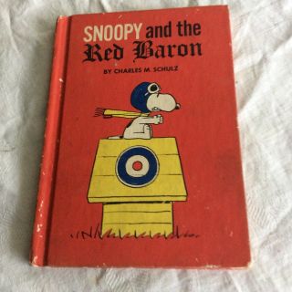 Vtg.  1966 Snoopy And The Red Baron By Charles Schulz Hardcover
