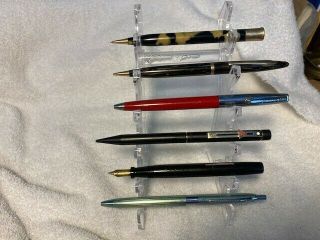 Vintage Sheaffer Pens And Pencils 3 Pencils,  2 Ballpoint Pens & 1 Fountain Pen