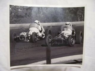 Vintage 8 X 10 Autographed Photo Of Bobby Unser - Indy 500 Driver (with Aj Foyt