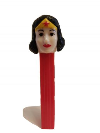 Wonder Woman Vintage Pez Candy Dispenser W/ No Feet & Hard Head Made In Austria