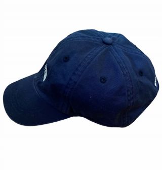 Vintage The North Face Navy Blue Embroidered Logo Cap Dad Hat Strapback 3