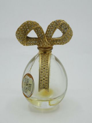 Vintage Elizabeth Taylor White Diamonds 1 Oz Perfume (empty) Bottle 3.  75 "