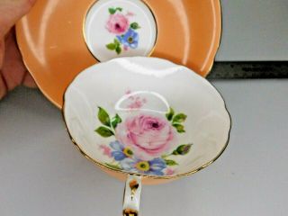 Wonderful Paragon  Cabbage Rose  Tea Cup And Saucer Roses Peach Color? Vintage