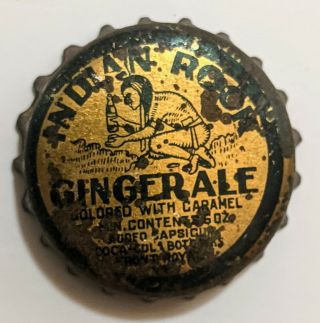 1930s Indian Rock Ginger Ale Front Royal Va Bottle Cap Virginia Vintage