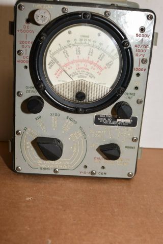 Vintage Us Military Army Multimeter An/usm 223 Field Equipment