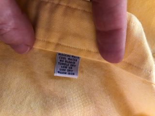 Vintage Ralph Lauren Size 6 The Big Oxford Yellow Long Sleeve Button Shirt