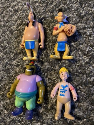 Disney Toy Peter Pan Figures Lost Boy Pirate And Indians Rare