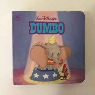 Vintage 1992 Walt Disney’s Dumbo Little Nugget Golden Book 4 " X 4 "