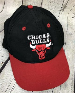 Vtg Logo 7 Chicago Bulls Jordan Era Nba Snapback Baseball Cap Hat