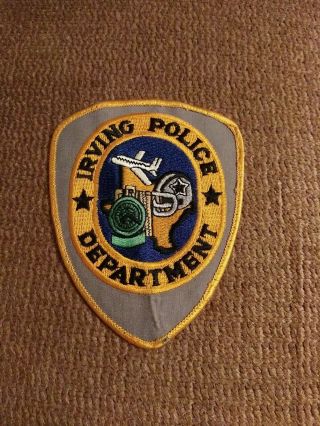 Vintage State Of Texas Irving Police Department Patch