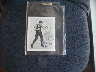 Vintage Signed Harry Pegg Boxing Historian And Author Publicity Card