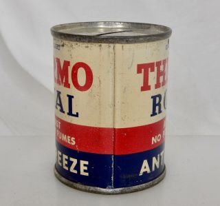 Thermo Royal Anti Freeze Motor Oil,  Vintage Advertising Coin Bank Tin Can - 83757 2