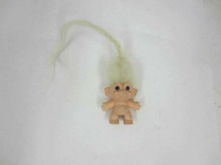 Vintage 1964 S.  H.  E.  Troll Pencil Topper White Hair With Blue Eyes 1 1/2 " She