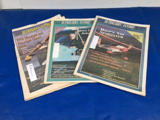 3 Vintage Ultralight Aircraft Magazines Ultralight Flying Talon Xp Hawk Fisher