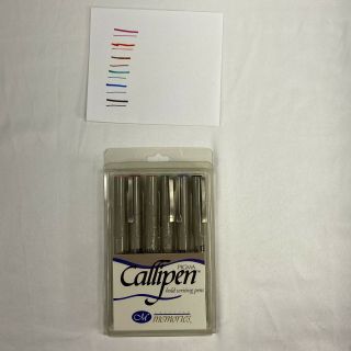 Vintage 6 Color Pigma Callipen Calligraphy Pens 1.  8 Mm Chisel Nib For Lettering