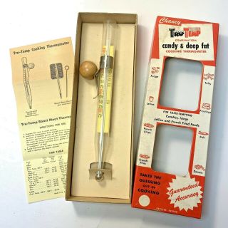 Vintage Chaney Tru - Temp Candy & Deep Fat Cooking Thermometer