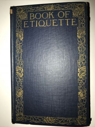 Vintage 1924 Book Of Etiquette By Lillian Eichler,  Volume 2