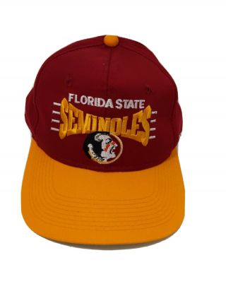 Florida State Seminoles Vintage Cap Hat Snapback Arched Logo Ncaa