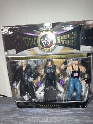 Wwe Jakks Classic Superstars Undertaker Figure 3 Pack Three Faces Of Taker