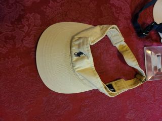 Vintage Polo Ralph Lauren Polo Sport Visor Hat Cap Rare Khaki Brown